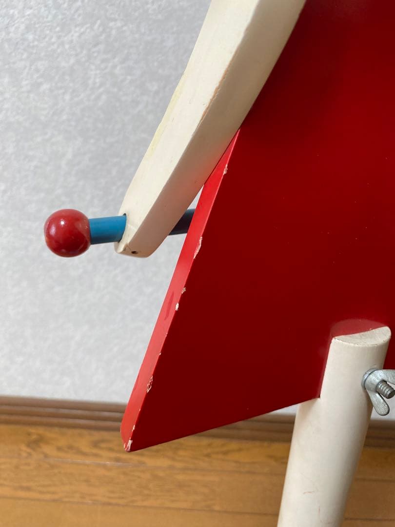 レア物　昭和レトロ　お人形の形のポールハンガー　子供用洋服掛け　ランドセル掛け