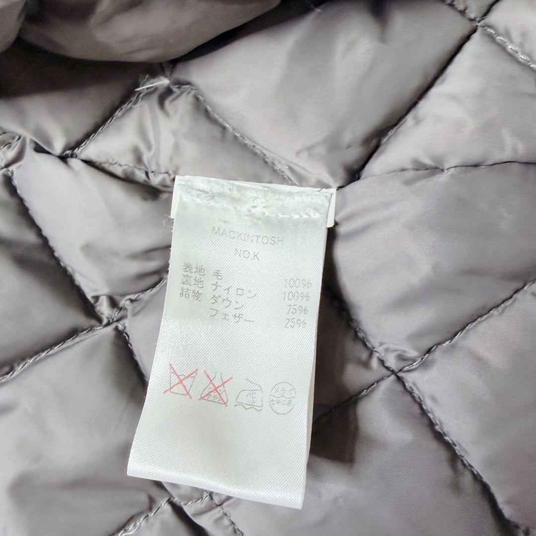 極美品　マッキントッシュ エディフィス別注 ステンカラー ダウンコート　グレー