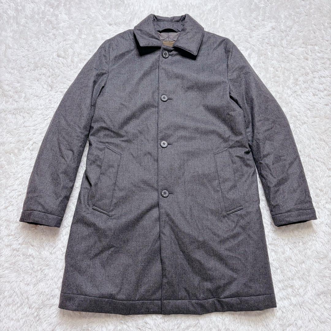 極美品　マッキントッシュ エディフィス別注 ステンカラー ダウンコート　グレー