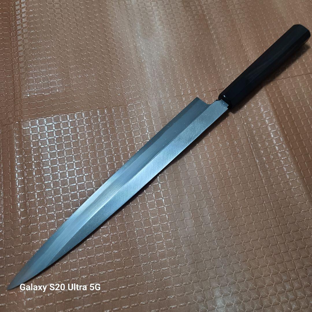 ま*ぃ様 堺打刃物　柳刃包丁　刺身　９寸　白二鋼　黒檀柄