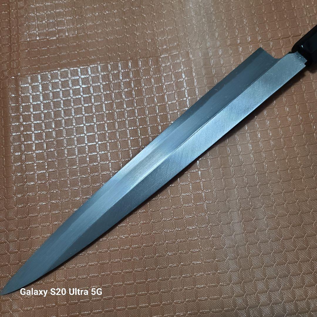 ま*ぃ様 堺打刃物　柳刃包丁　刺身　９寸　白二鋼　黒檀柄