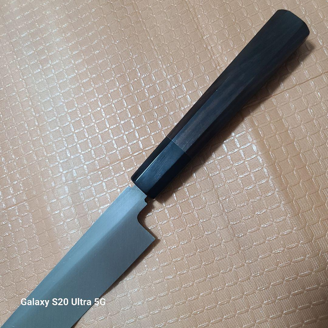 ま*ぃ様 堺打刃物　柳刃包丁　刺身　９寸　白二鋼　黒檀柄