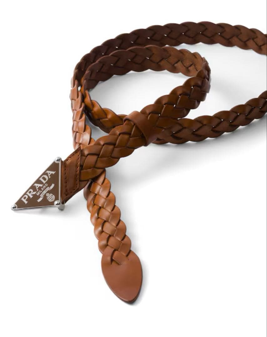 PRADA トライアングル レザーベルト