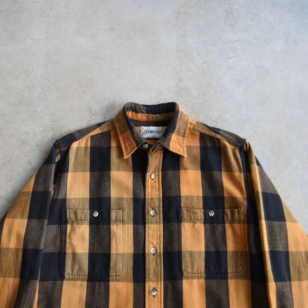 90s ST.JOHNSBAY セントジョンズベイ ブロックチェックネルシャツ