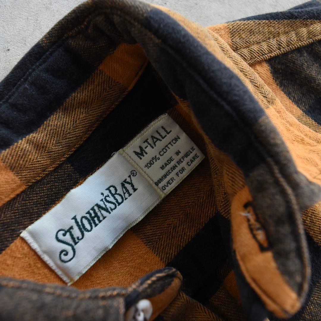 90s ST.JOHNSBAY セントジョンズベイ ブロックチェックネルシャツ
