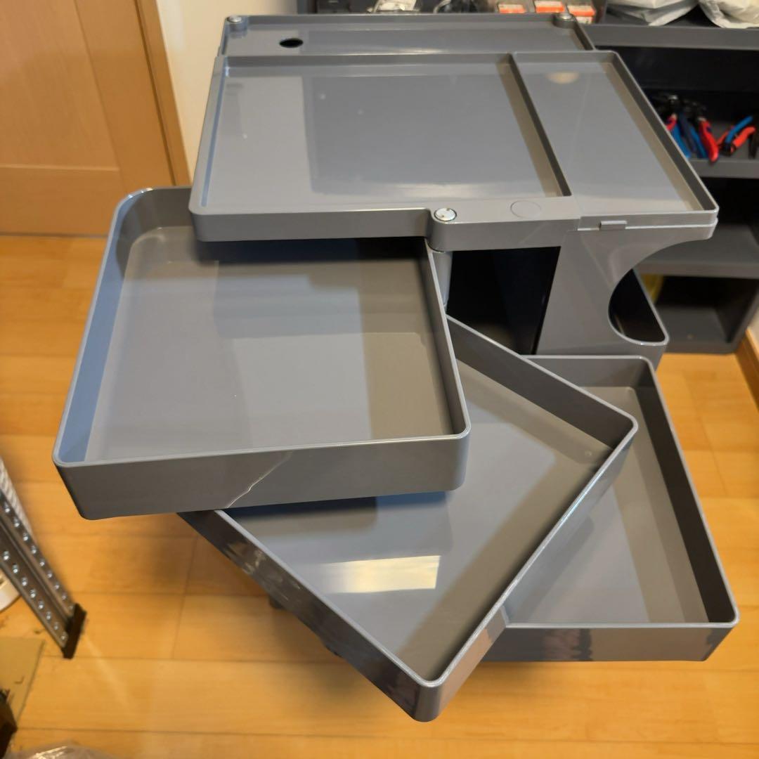 BOBY WAGON 3段 3トレイ トルネードグレー