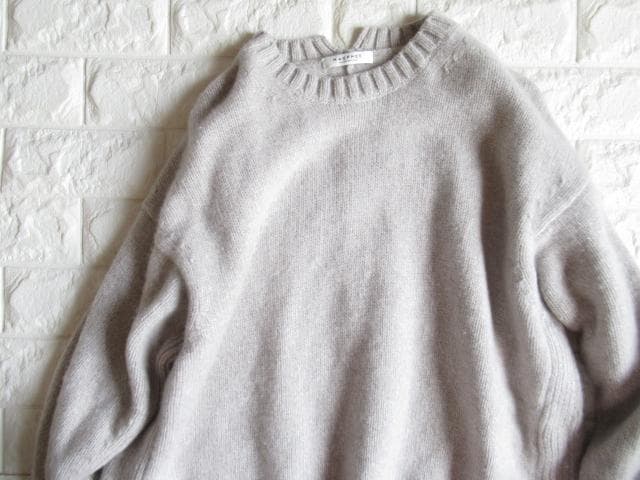 トゥモローランド マカフィー 上質ラム カシミヤ 混オーバーサイズニット グレー