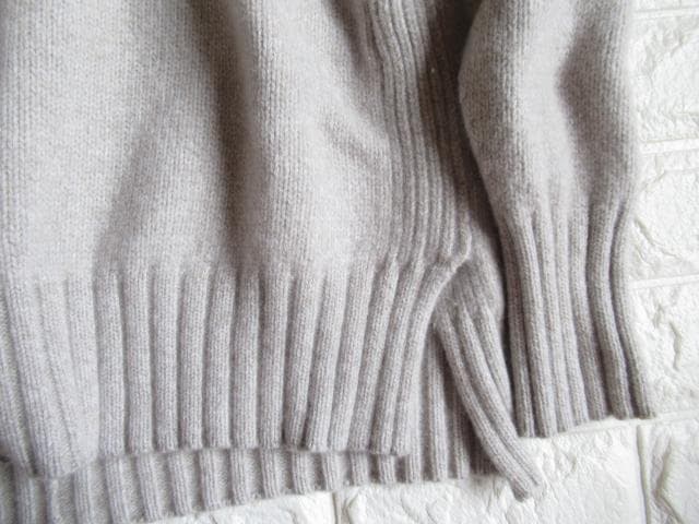 トゥモローランド マカフィー 上質ラム カシミヤ 混オーバーサイズニット グレー