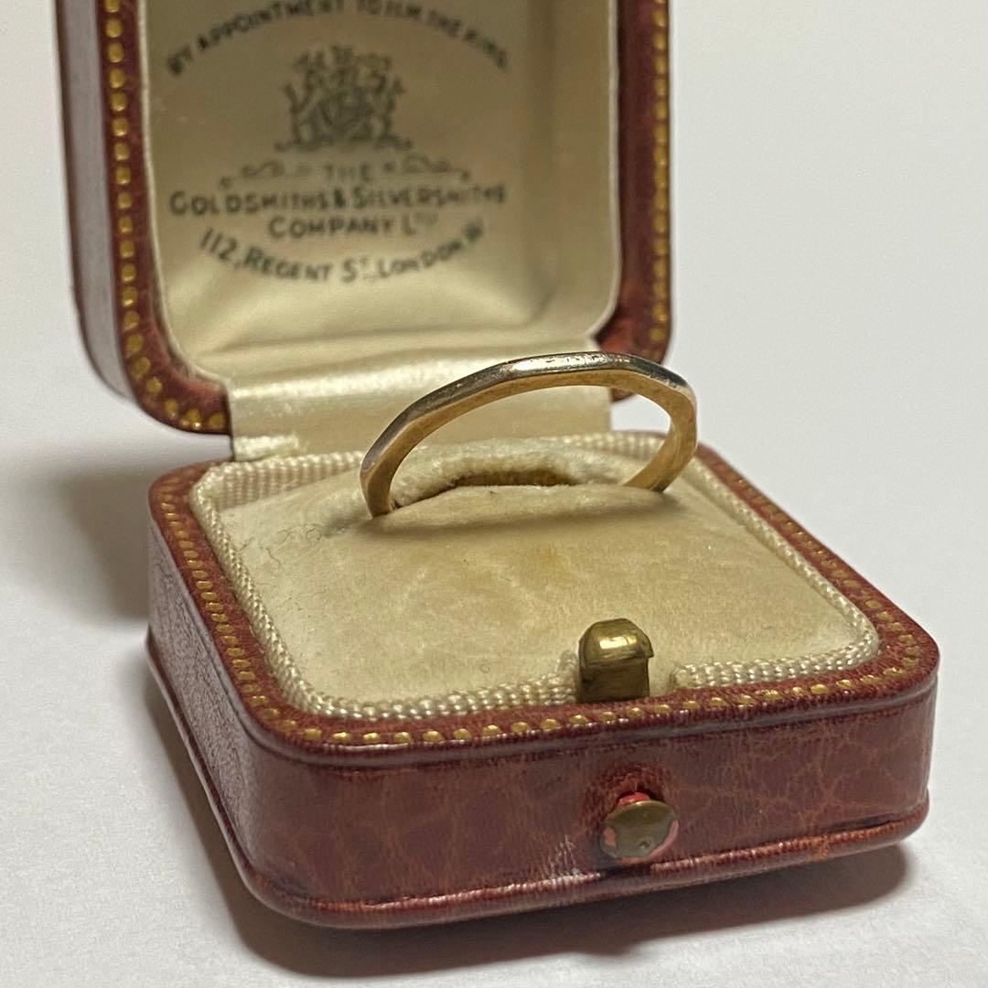 1920's イギリス 英国 希少 アンティーク デカゴン 十角形 リング9K