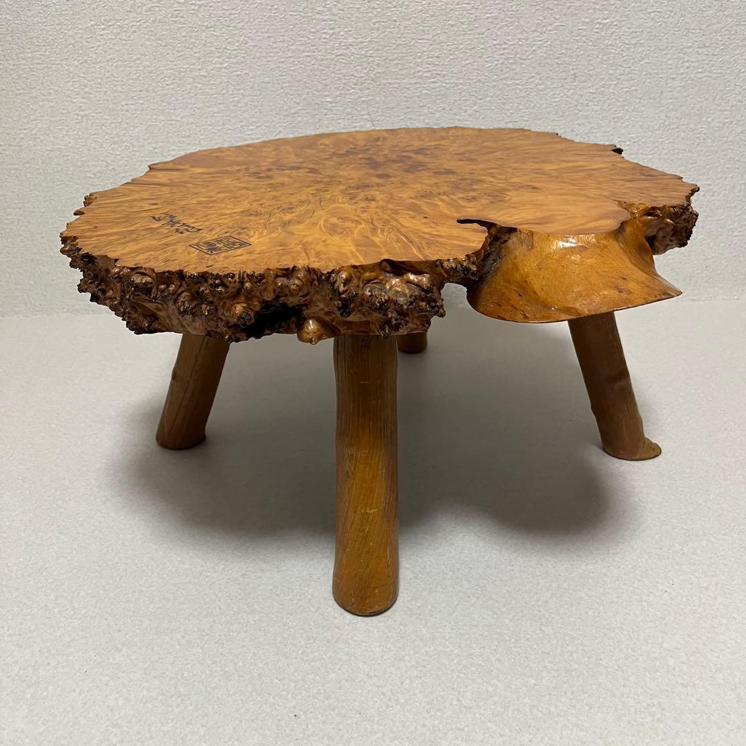 花梨 瘤杢 天然木 一枚板 座卓 ローテーブル