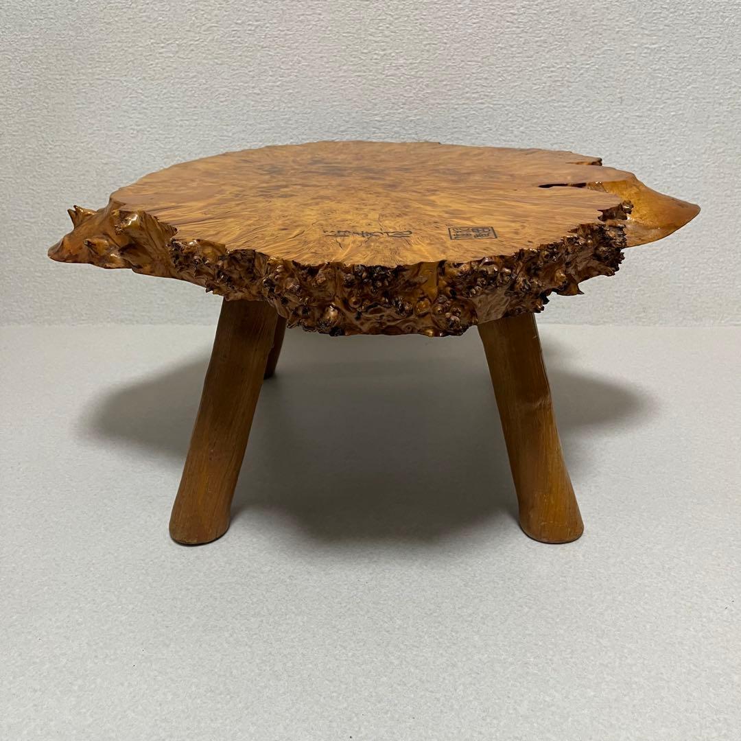 花梨 瘤杢 天然木 一枚板 座卓 ローテーブル