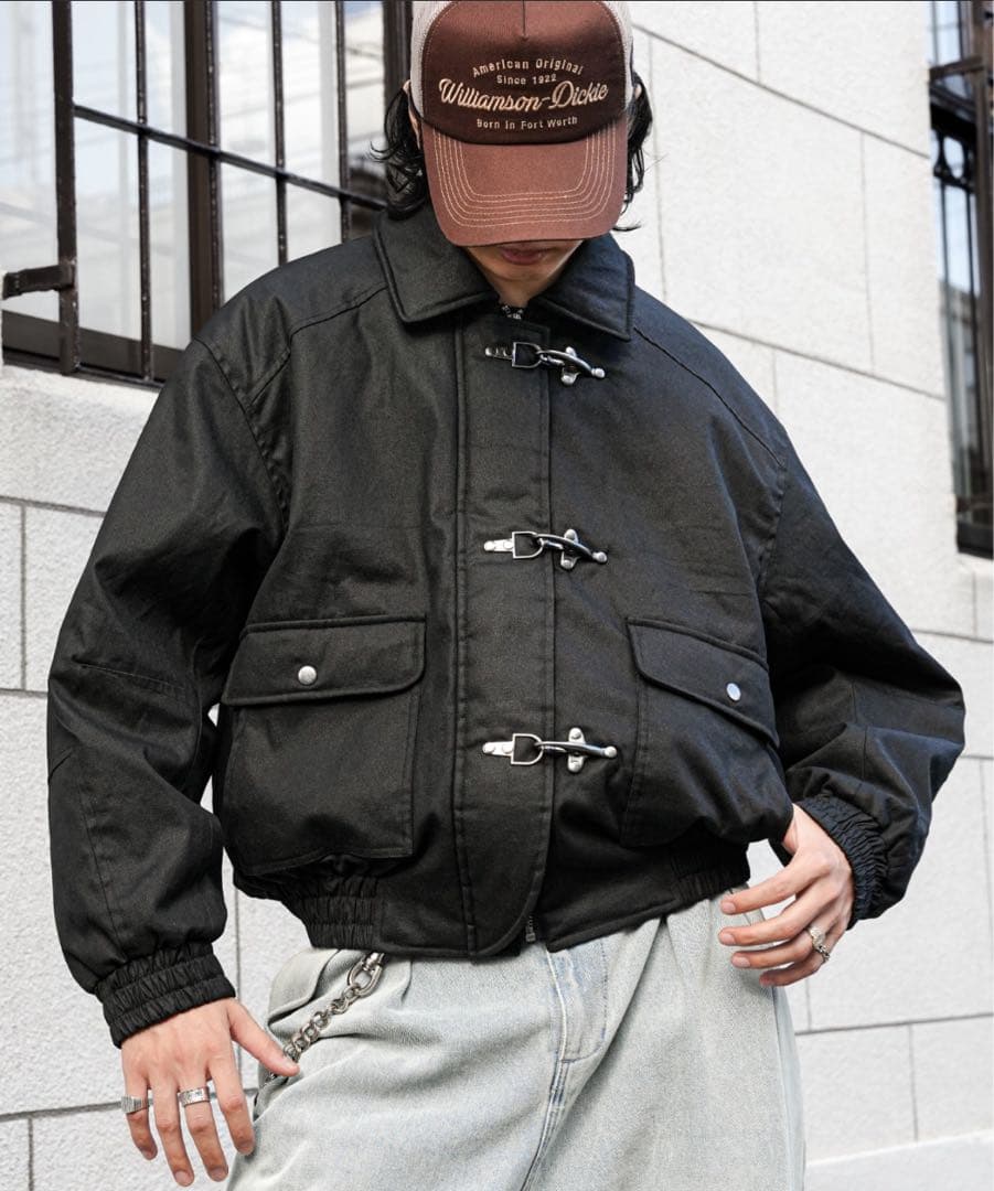 Bleme ブラックファイヤーマンジャケット　短丈