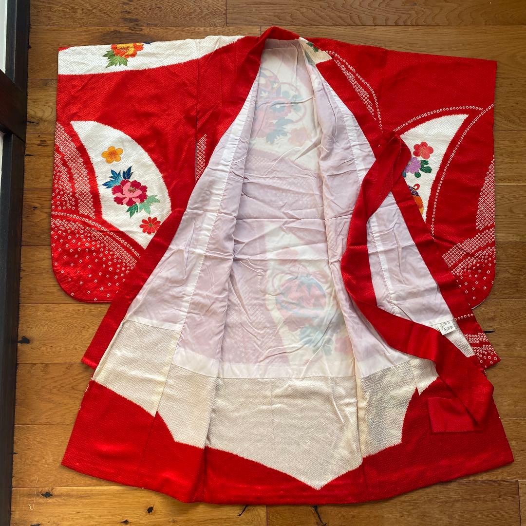 3歳　本絞り　正絹　着物