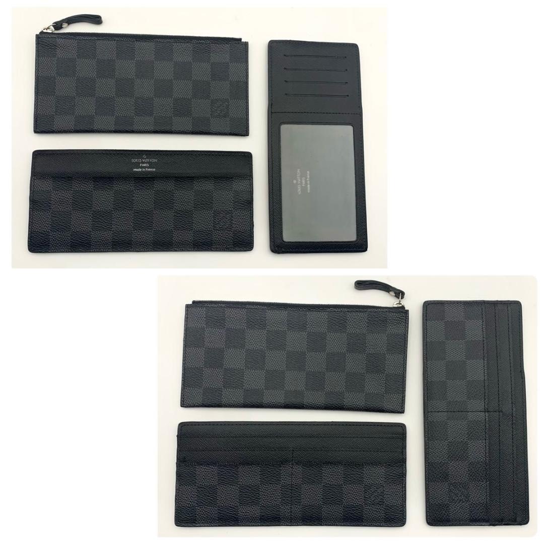 鑑定済み ルイヴィトン ロン モデュラブル 財布 ダミエグラフィット 4点セット
