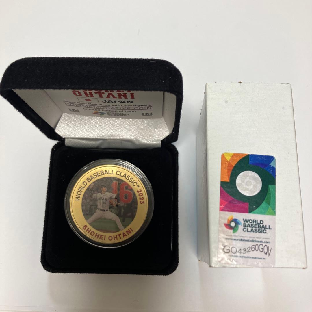 2023 WBC 大谷選手　投手　ゴールドカラー　メダル　シリアルナンバー
