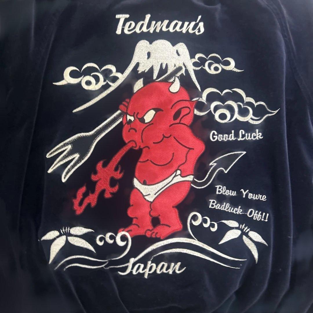 TEDMAN リバーシブル スカジャン ベロア サテン 刺繍 42