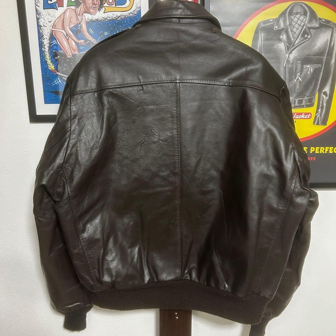 80’s Sears シアーズローバック フライトレザージャケット サイズ46