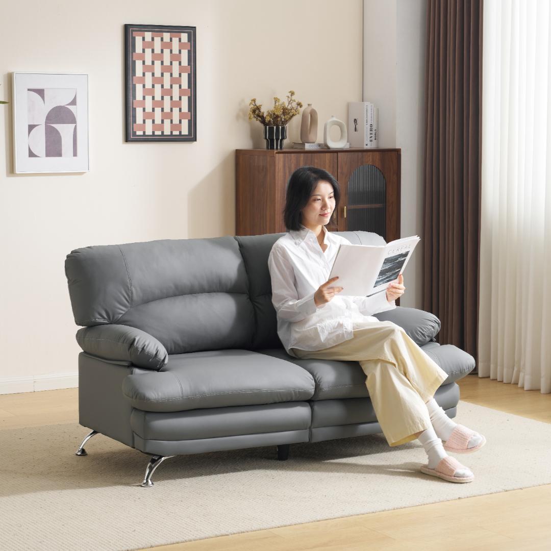 超人気！ソファー ソファ 2人掛け 幅155cm 2人掛け 北欧 GRAY