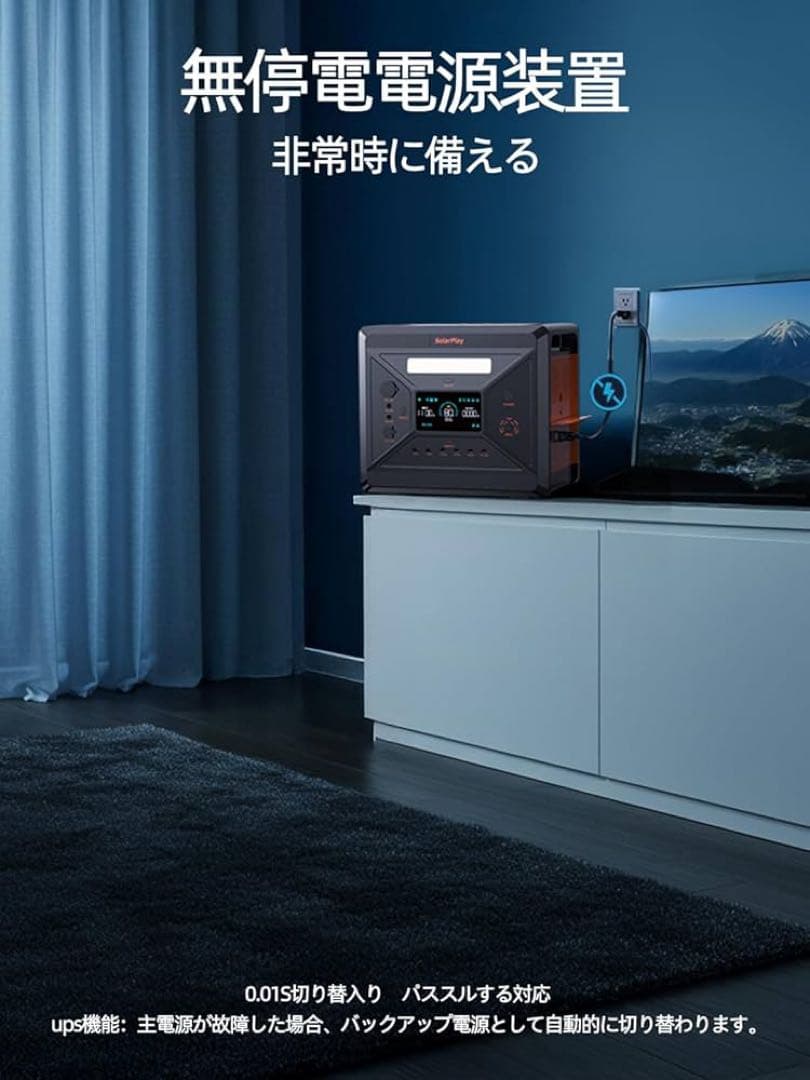 【未使用品】Greenery G2500 2500W ポータブル電源