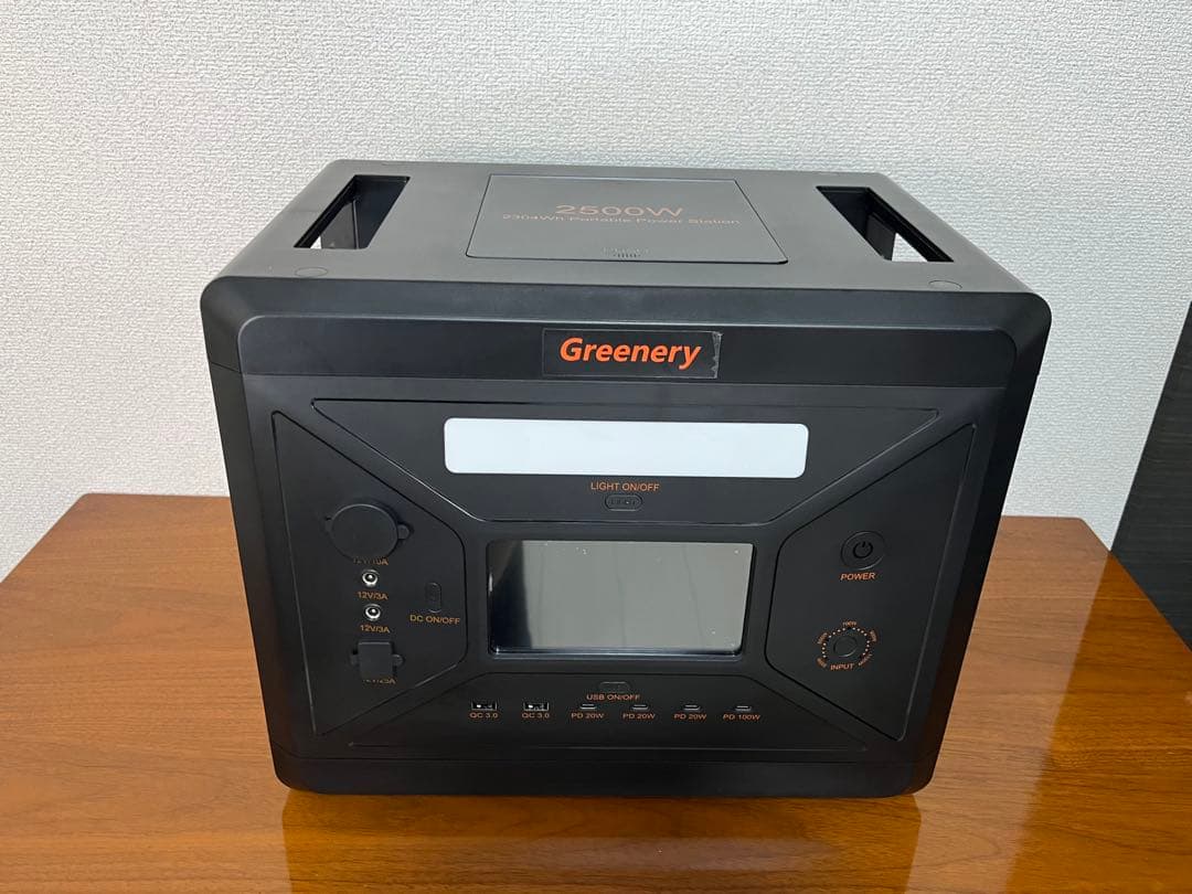 【未使用品】Greenery G2500 2500W ポータブル電源