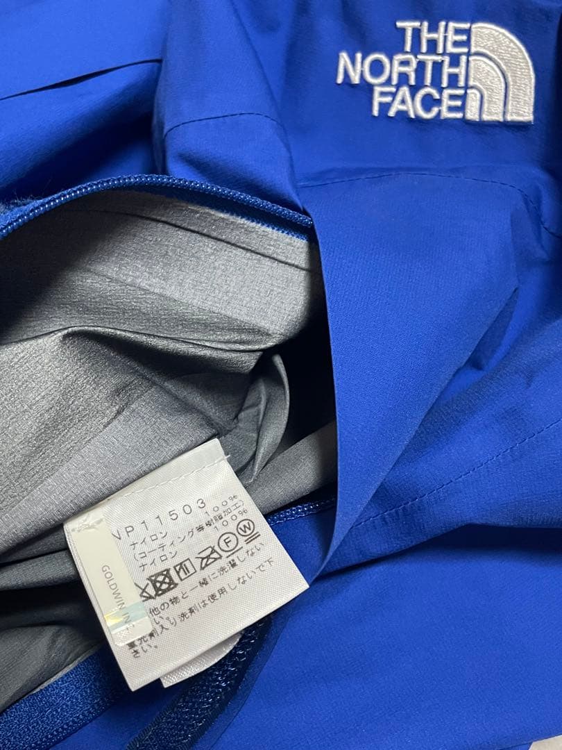 THE NORTH FACE クライムライトジャケット ブルー L 刺繍ロゴ