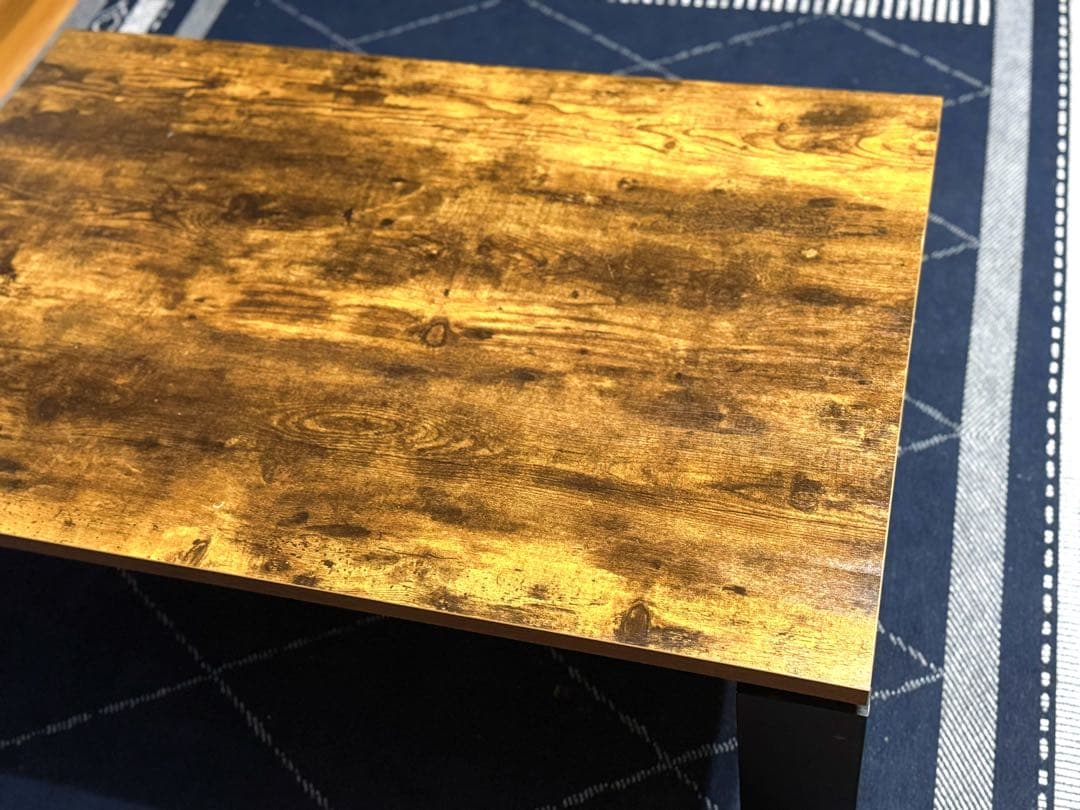 ニトリ　こたつ機能付き　テーブル　ブラウン木製こたつ シンプルデザイン