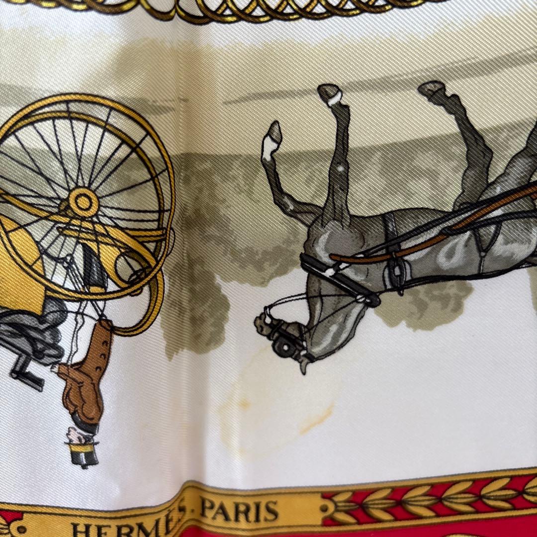HERMES　エルメス　大判スカーフ　カレ90　ロンシャンへの散歩道　5719