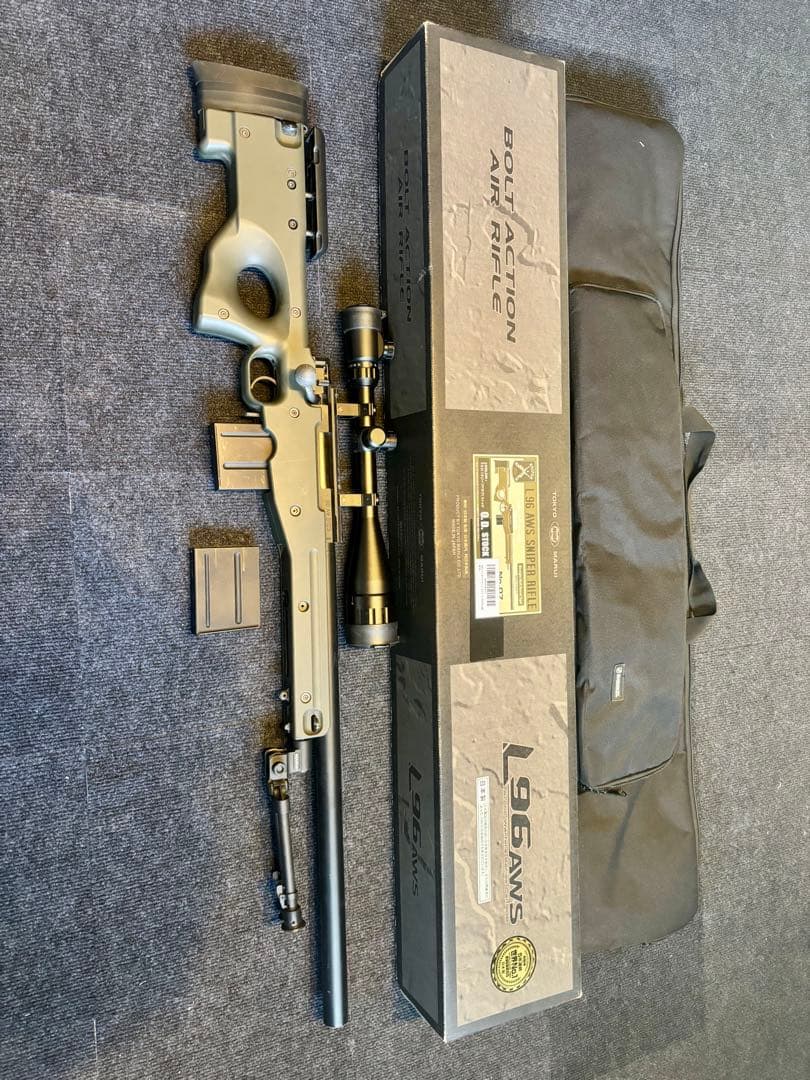 東京マルイ　L96 AWS エアコッキングライフル 付属品色々