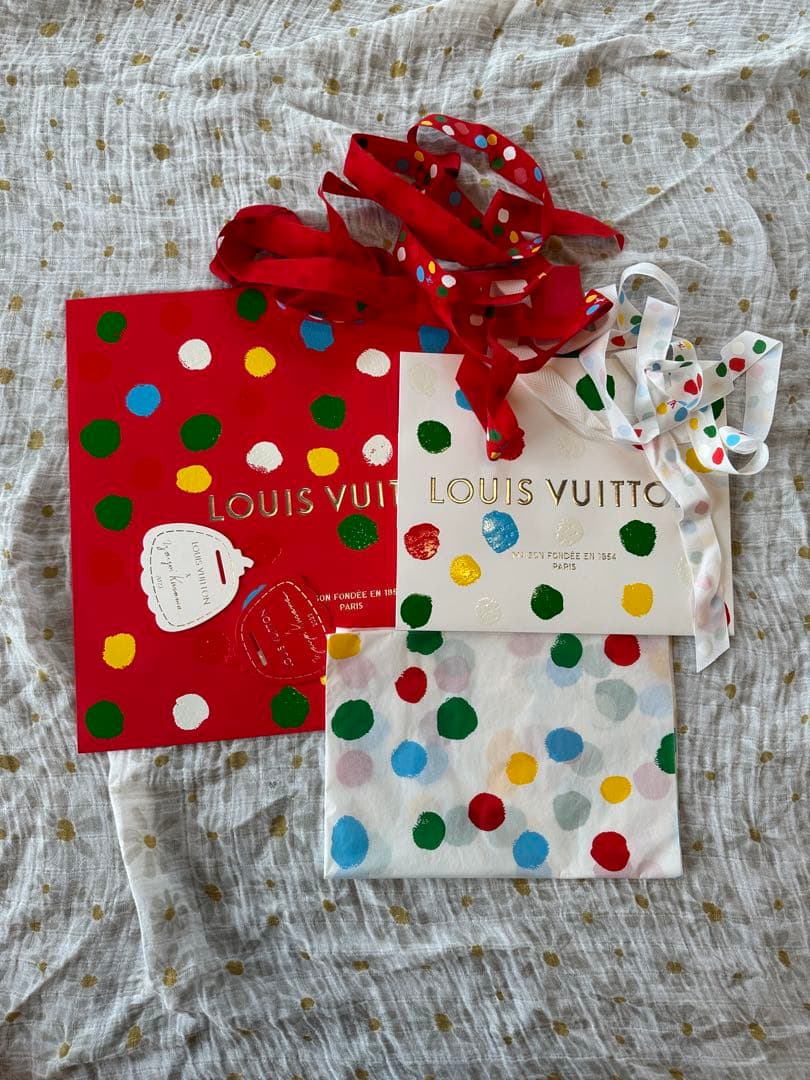 LV Louis Vuitton ショップ袋　空箱　Yayoi Kusama