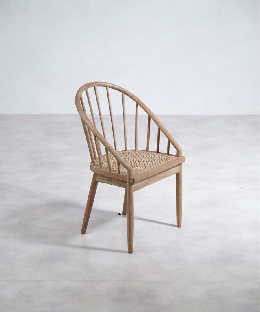 ジャーナルスタンダード　ラタン編み チェア ライトブラウン