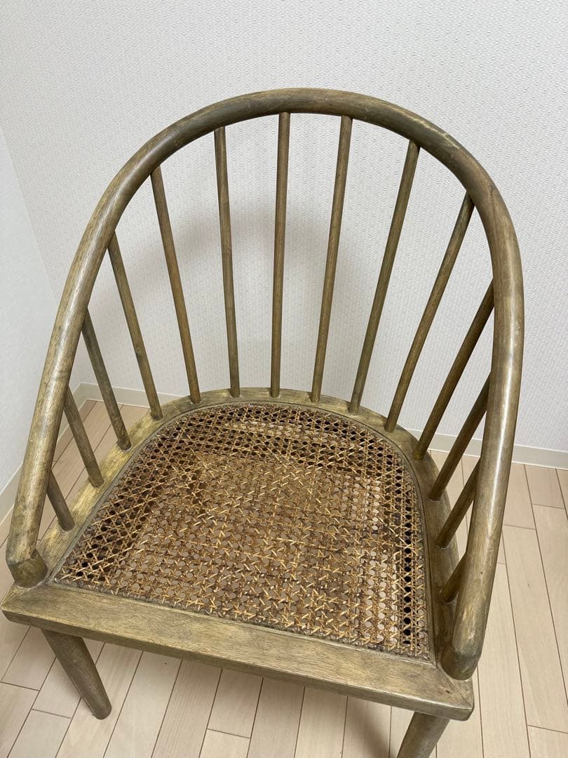 ジャーナルスタンダード　ラタン編み チェア ライトブラウン