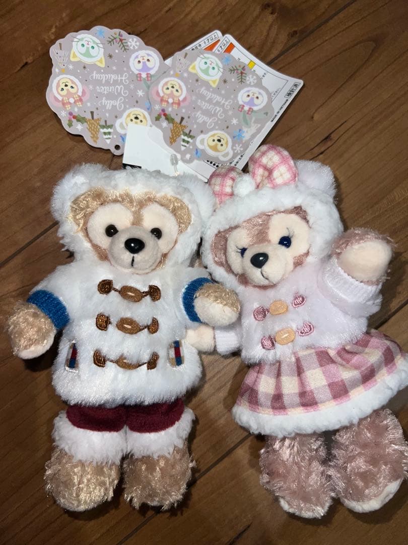 ダッフィー シェリーメイ ウィンターホリデー　ぬいぐるみバッジ　ステラルー