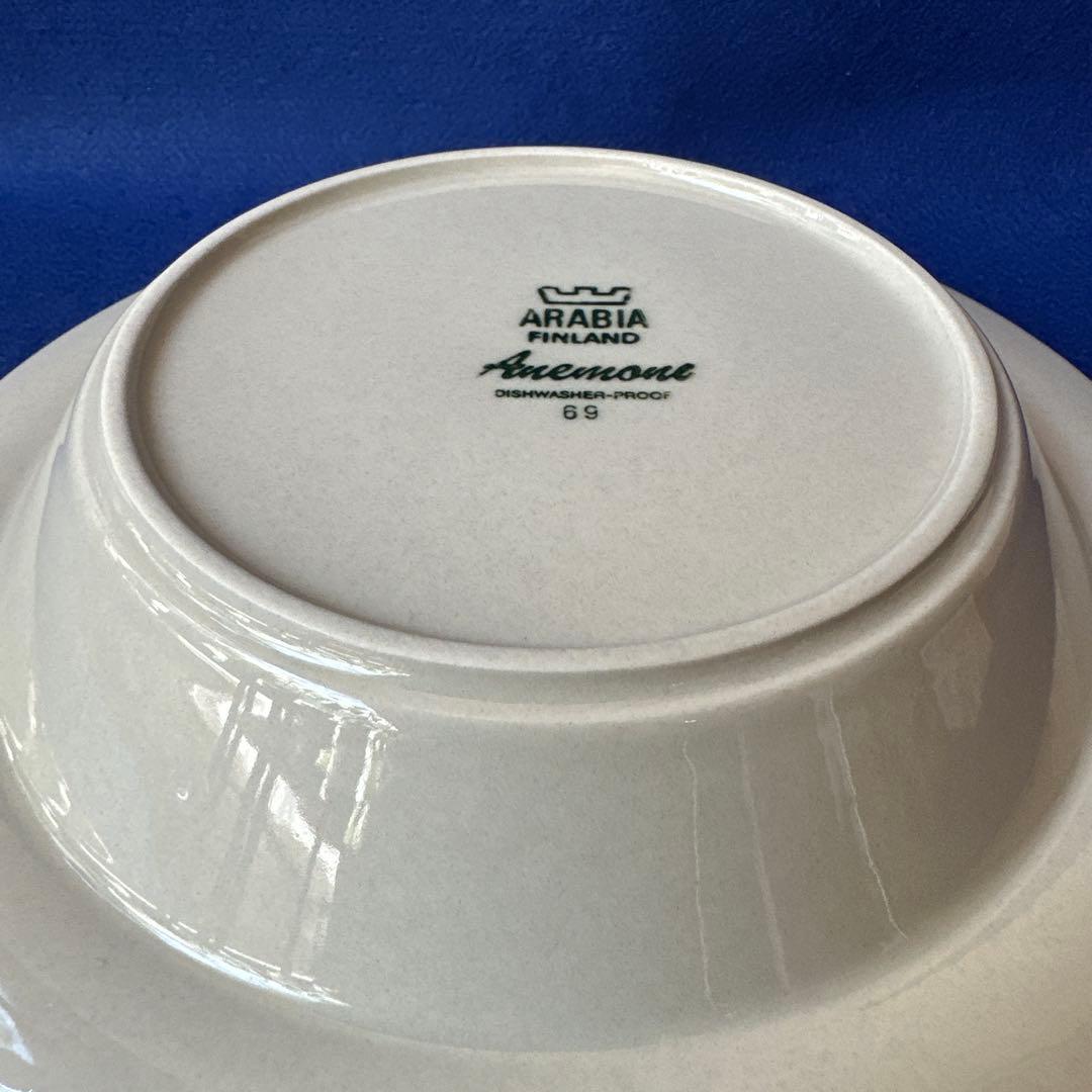 ☆未使用☆ アラビアARABIA アネモネ 深皿 4枚セット