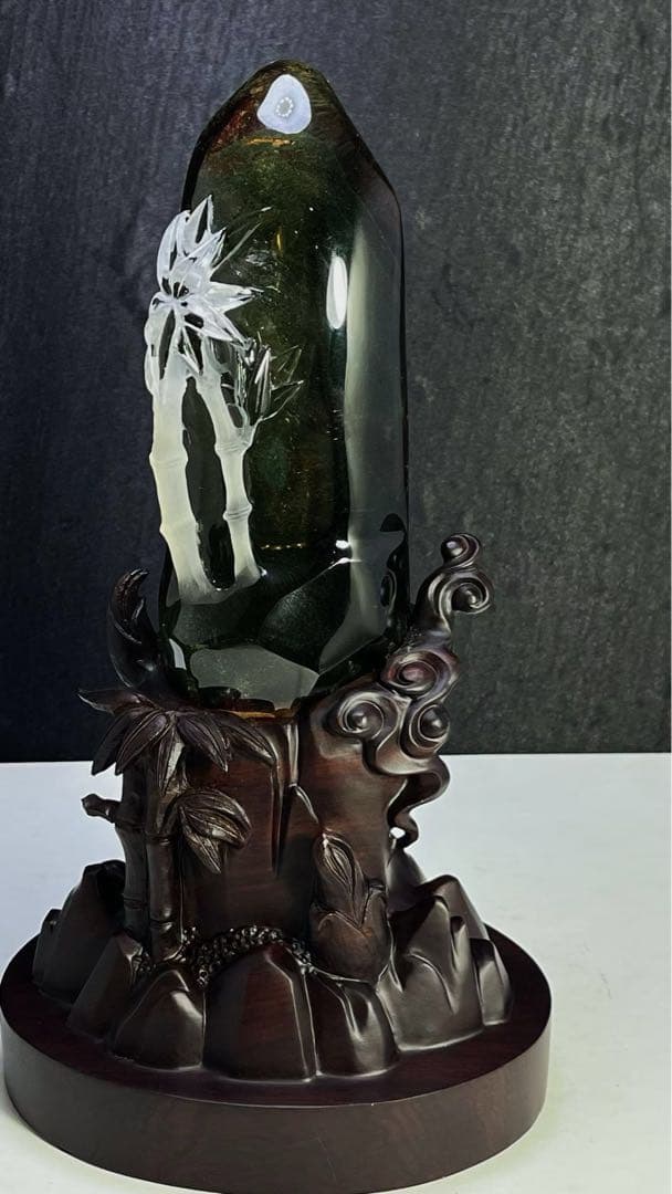 ⭐︎【天然】グリーン ガーデン クォーツ 置物 743g