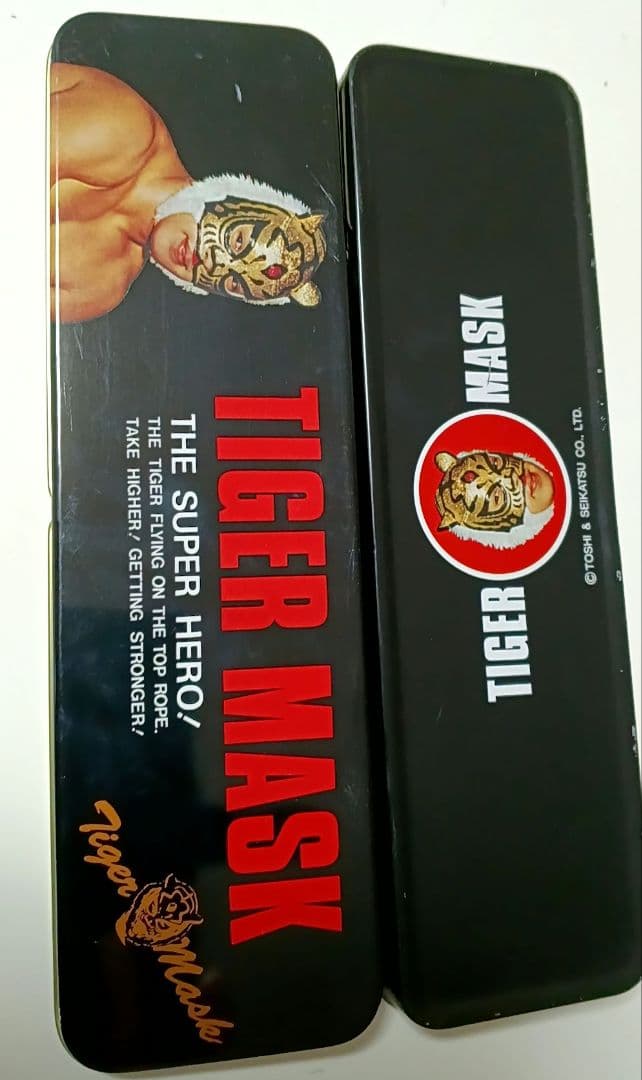 初代　タイガーマスク 筆箱　缶　ペンケース　佐山サトル　タイガー　マスク　ペン