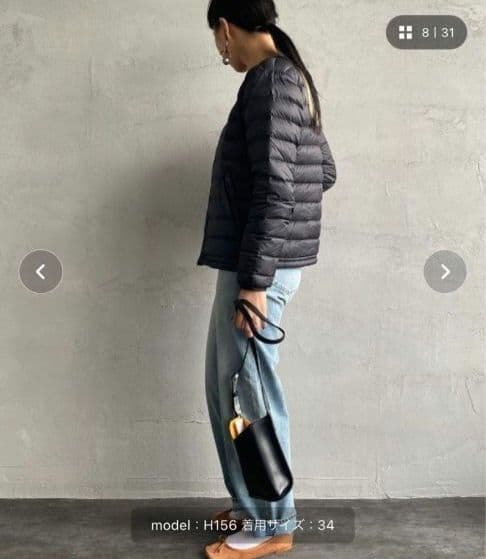 ビームス購入☆DANTON☆ダントン☆インナー☆ダウンジャケット☆黒☆34♪