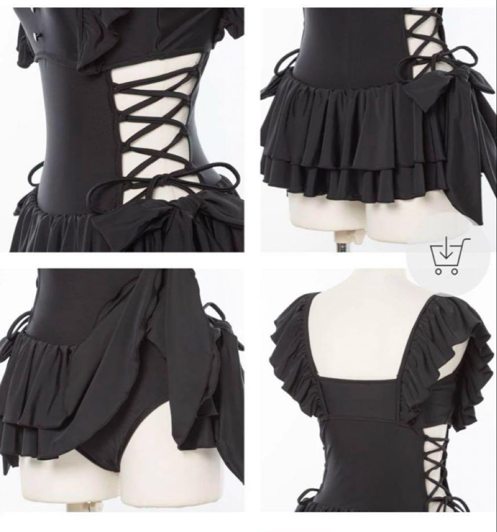 大人気♡完売品！！サイドレースアップワンピース水着　ディアマイラブ地雷水着