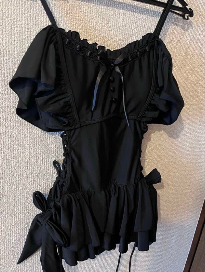 大人気♡完売品！！サイドレースアップワンピース水着　ディアマイラブ地雷水着