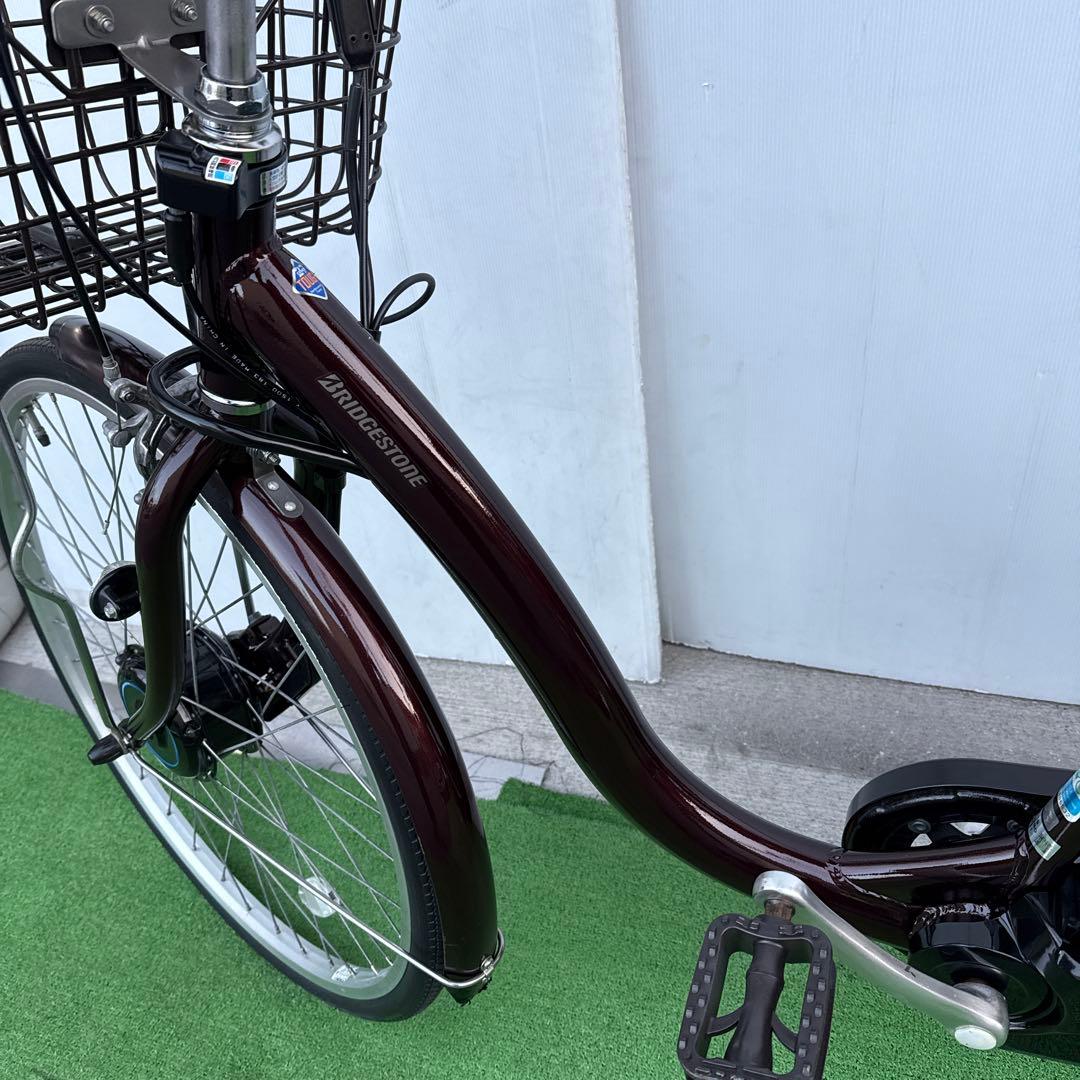 ブリヂストン アルベルト新型電動アシスト自転車26インチ ブラウン