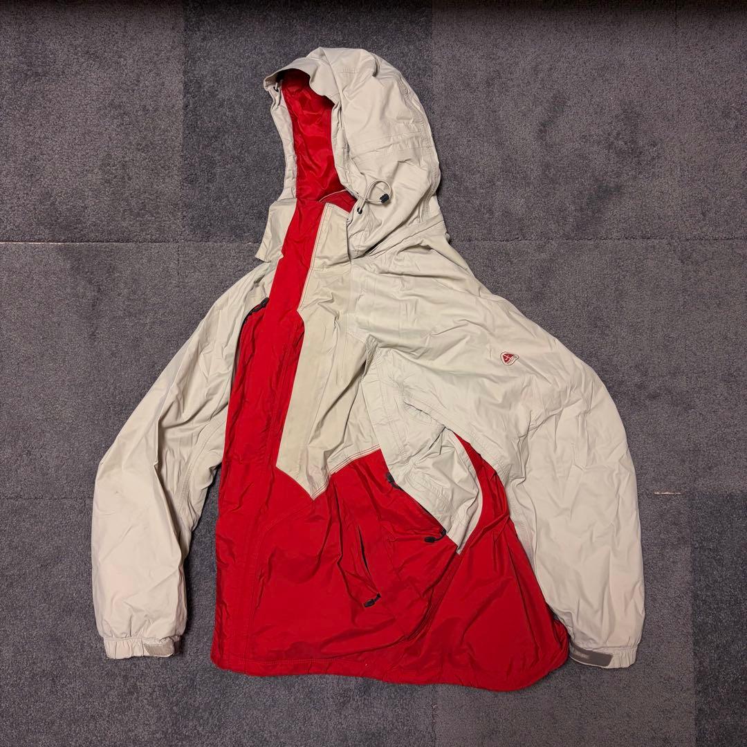 【テック系❗️】90s nike acg マウンテンパーカ　三角ロゴ L ベージュ