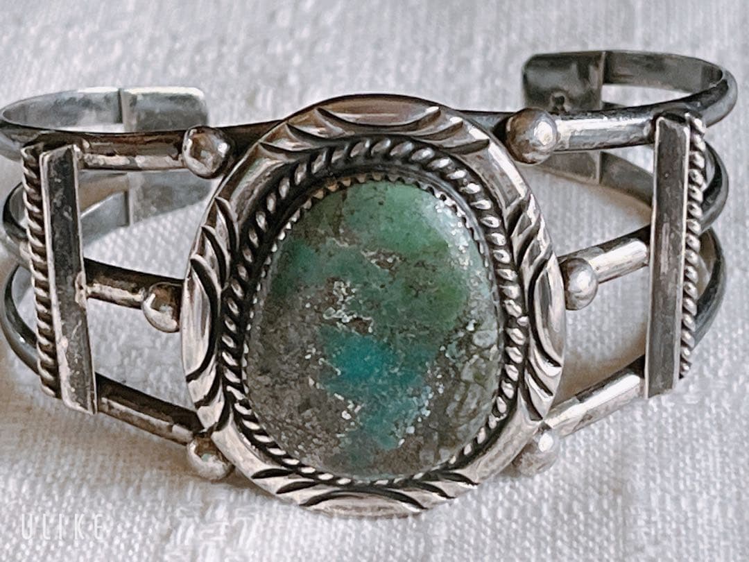 ナバホ族 シルバー925 ターコイズバングル