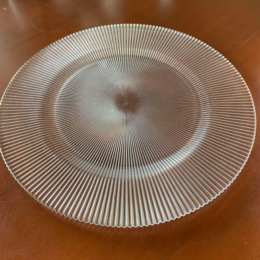 【新品】M.STYLE ルチア チャージャープレート　34cm ガラス皿 4枚