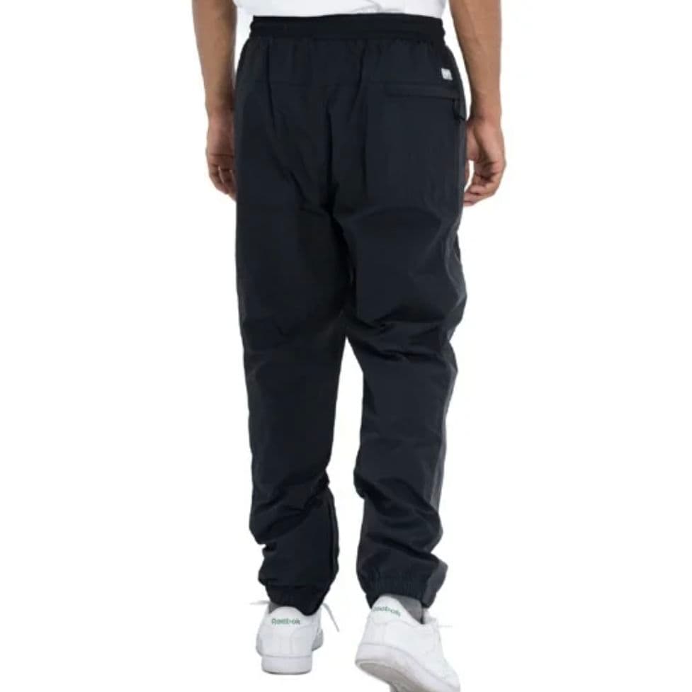 【L】PRO CLUB プロクラブ ウインドブレーカーパンツ 撥水プリント/黒