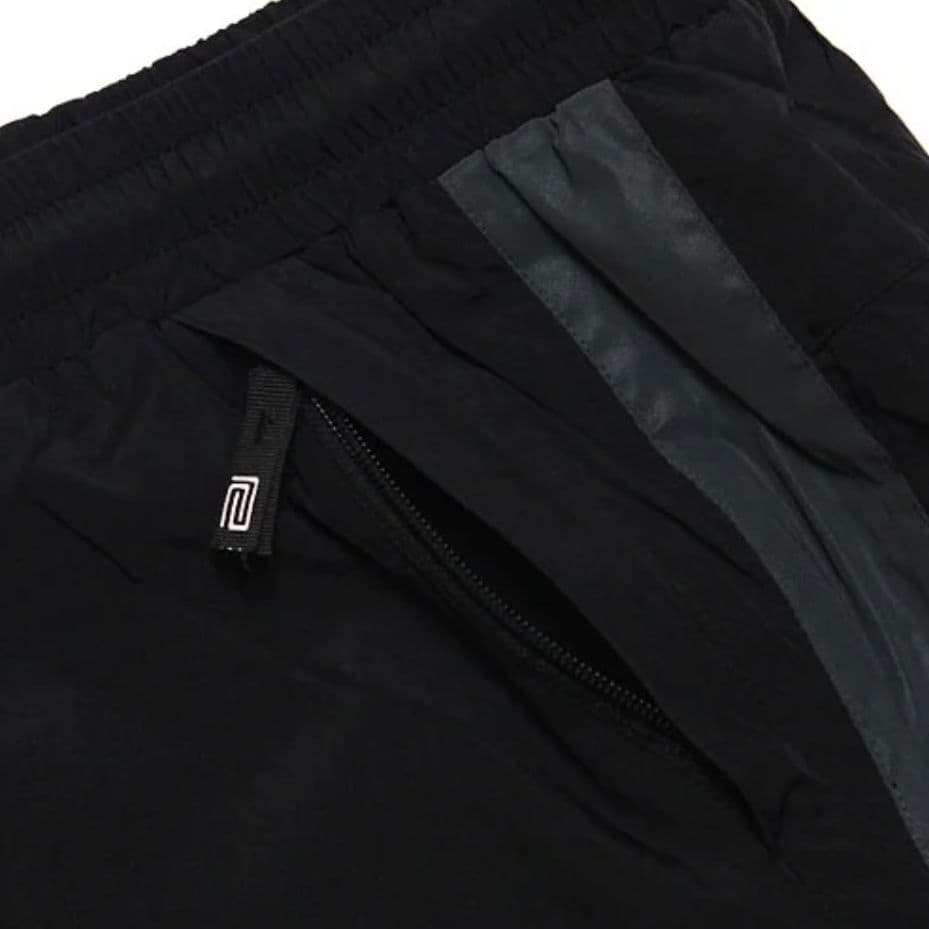 【L】PRO CLUB プロクラブ ウインドブレーカーパンツ 撥水プリント/黒