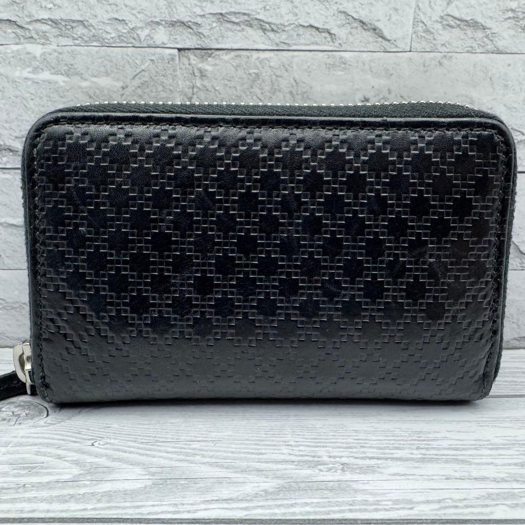 【美品】GUCCI ケース ディアマンテ　レザー ブラック