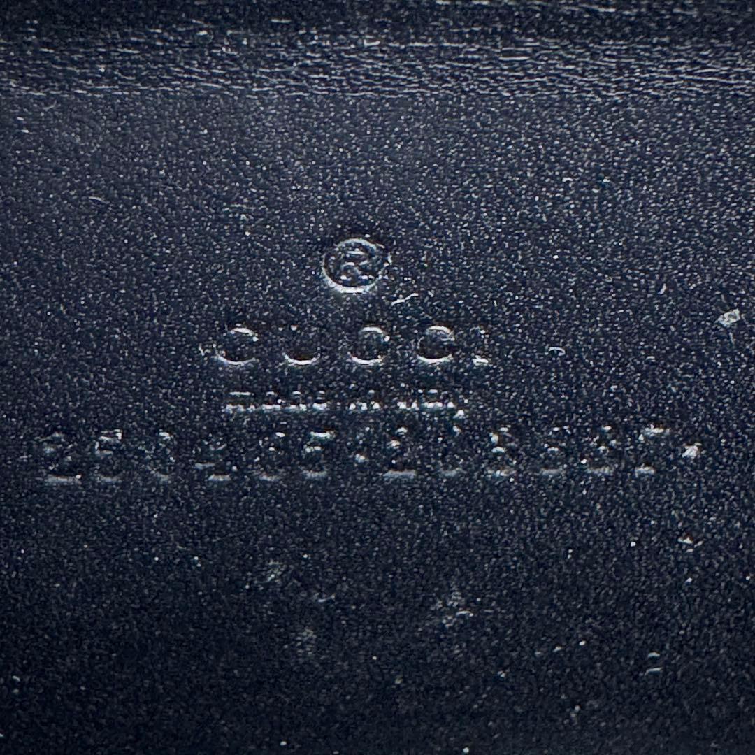 【美品】GUCCI ケース ディアマンテ　レザー ブラック