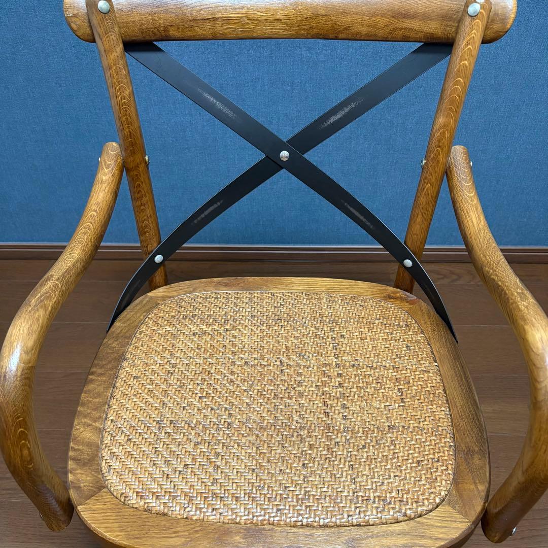 クラッシュゲート　X-BACK ARM CHAIR クロスバックアームチェア