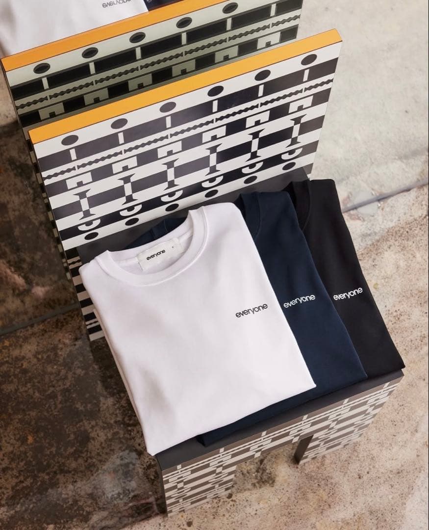 everyone luxury cotton long tee 新品未使用　白