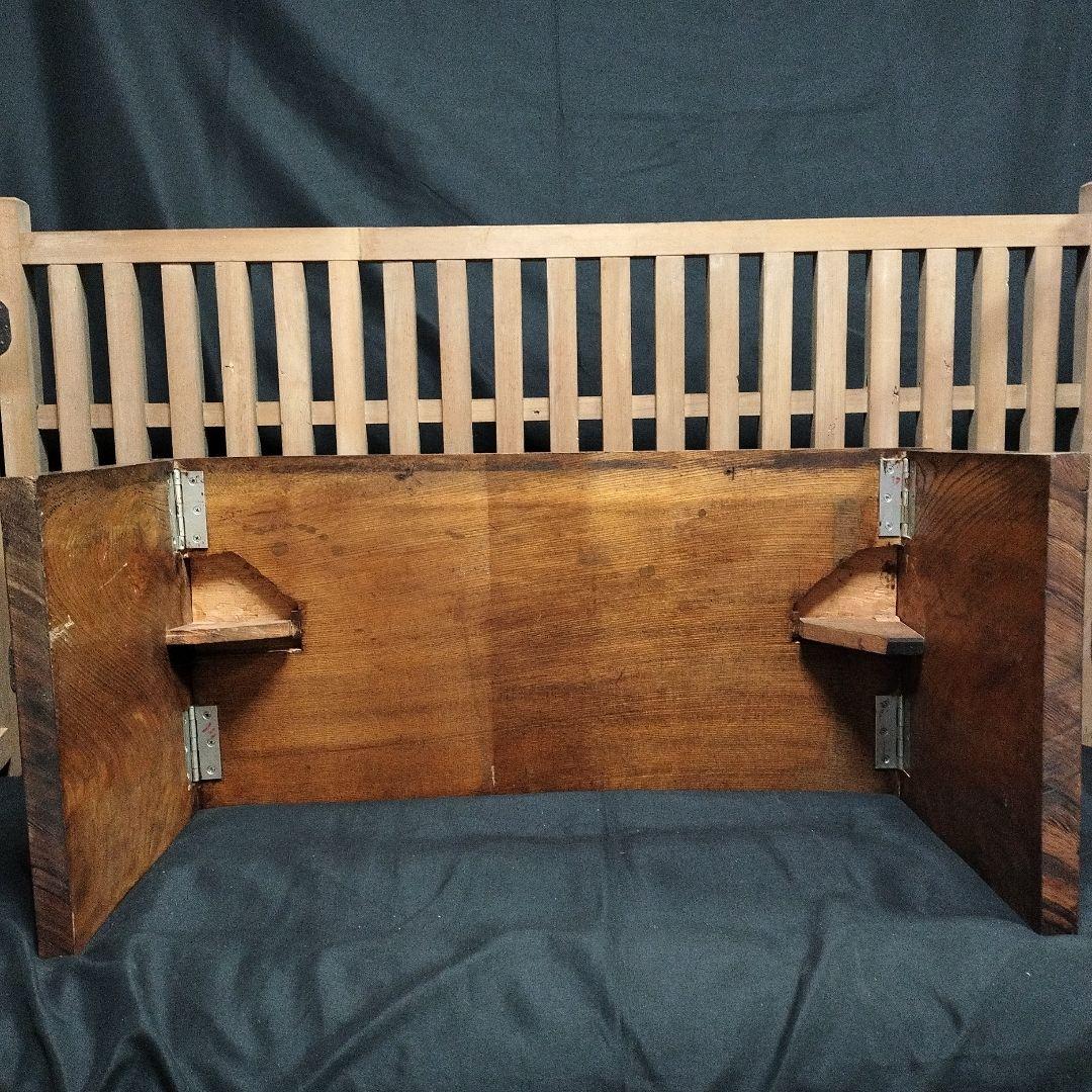 結界 欅 無垢材 折りたたみ机 古道具 骨董