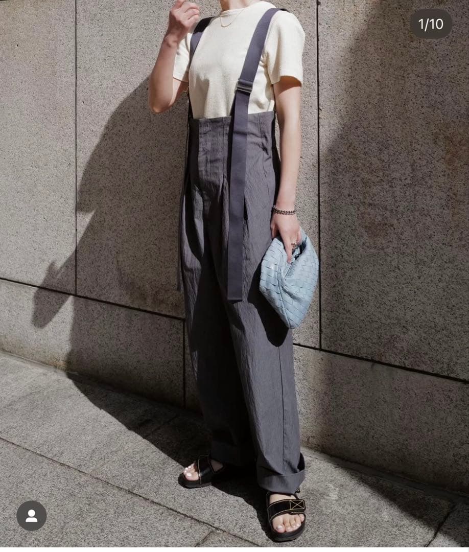 マチャット　2way salopette グレー